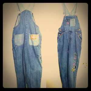 Vintage Disney Overalls Size 16 denim jeans